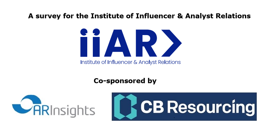 IIAR Analyst Relations Salary Survey sponsored by ARInsights and CB Resourcing